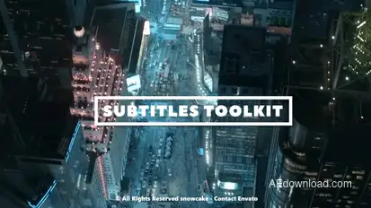 Subtitles Toolkit Titles template preview