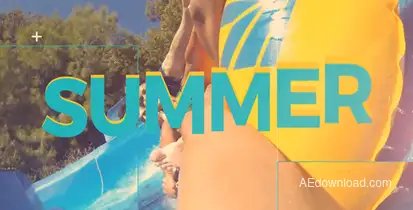 Summer Video Displays template preview