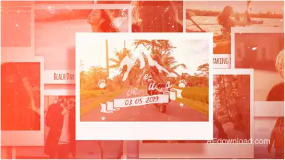 Summer Adventures Video Displays template preview