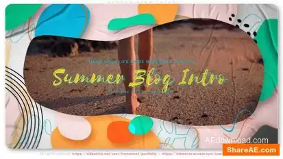 Summer Blog Intro Openers template preview