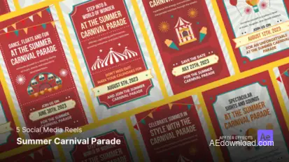 Summer Carnival Promo - Instagram Reels Product Promo template preview