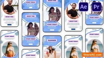Videohive Summer Fashion Instagram Story Template Elements template preview