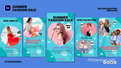Summer Fashion Sale Product Promo template preview