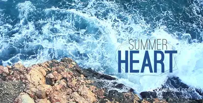 Summer Heart Titles template preview