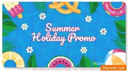 Videohive Summer Holidays Promo 45918981 Video Displays template preview