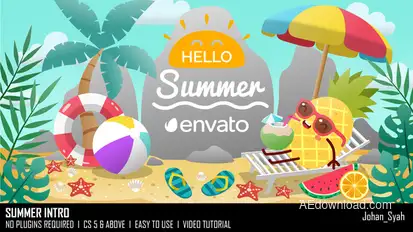 Summer Intro Openers template preview