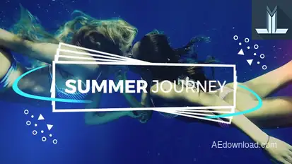 Summer Journey Video Displays template preview