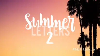 Summer Letters 2 Titles template preview