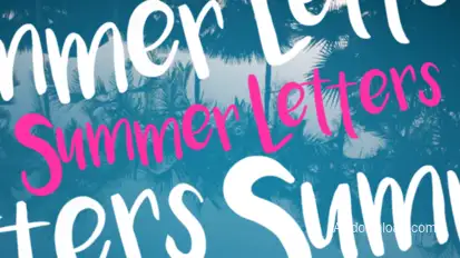 Summer Letters Titles template preview