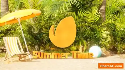 Summer Logo Openers template preview