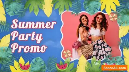 Summer Party Promo Openers template preview