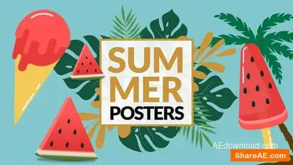 Summer Sale Posters Openers template preview