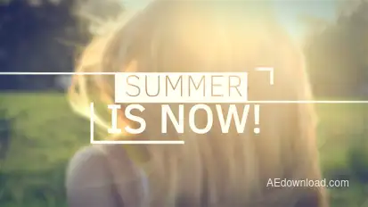 Summer Slideshow | Opener Video Displays template preview