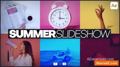 Summer Slideshow Openers template preview