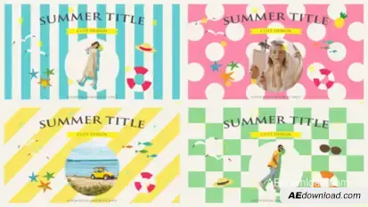 Summer Title Titles template preview