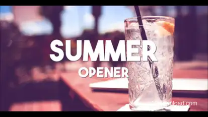 Summer Typography Slides Openers template preview