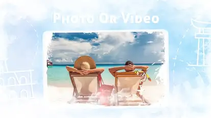 Summer Vacation Slideshow Video Displays template preview