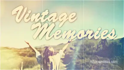 Summertime Vintage Memories  Video Displays template preview