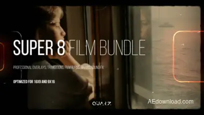 Super 8 Film Bundle for After Effects Elements template preview