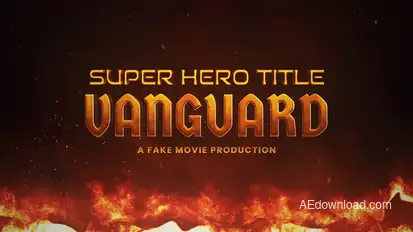 Super Hero Title Design Titles template preview