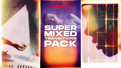 Super Mixed Transitions Pack | Vertical, Instagram Stories, Reels, TikTok Elements template preview