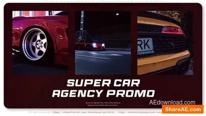 Supercars Agency - Multiscreen Slideshow Openers template preview