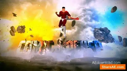 Superhero Comic Opener Openers template preview