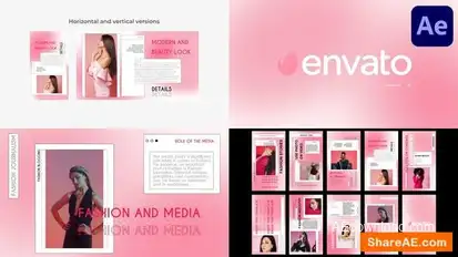 Sweet Gradient Slideshow for After Effects Openers template preview