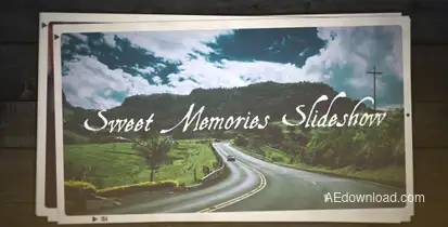 Sweet Memories Slideshow Video Displays template preview