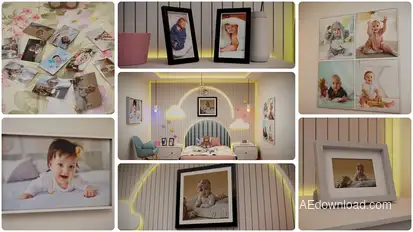 Sweet Moments – Baby Story Slideshow for Interiors Video Displays template preview