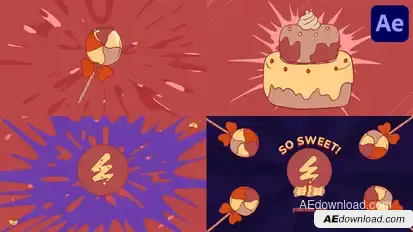 Sweet Morphing Logo for After Effects Logo Stings template preview