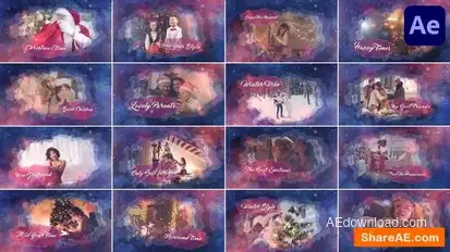 Sweet Winter Slideshow for After Effects Openers template preview