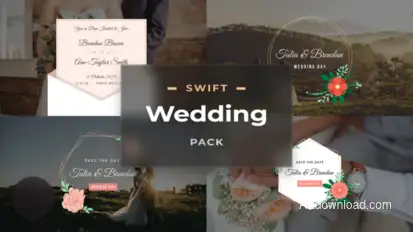 Swift Wedding Pack - After-Effects Template Video Displays template preview