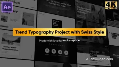 Swiss Typography Pack Titles template preview