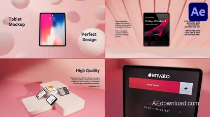 Tablet Mockup for After Effects Openers template preview