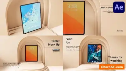Tablet Pad Mock Up for After Effects Openers template preview