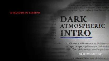 Taku / Dark Atmospheric Intro Titles template preview