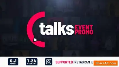 Talks Event Promo Openers template preview