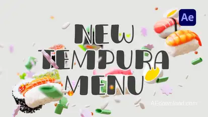 Tasty Asian Food Intro Openers template preview