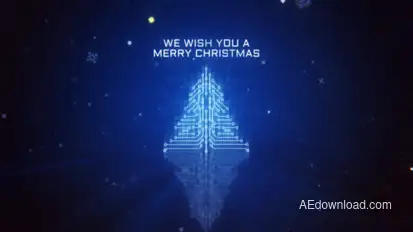 Tech Christmas Logo Logo Stings template preview