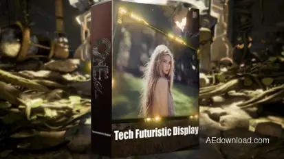 Tech Futuristic Display Video Displays template preview