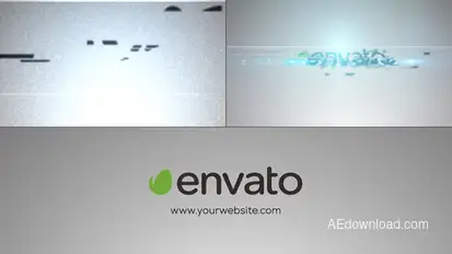 Tech Glitch Logo Logo Stings template preview