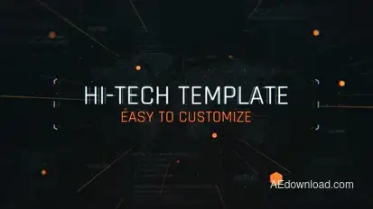 Tech Glitch Trailer Titles Titles template preview