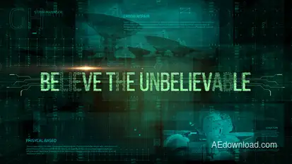 Tech Grid Slideshow Video Displays template preview