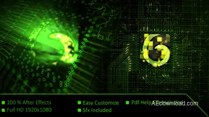 Tech Logo Intro Logo Stings template preview