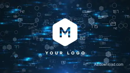 Tech Logo Reveal Logo Stings template preview