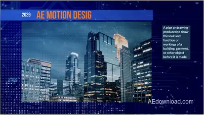 Tech Slideshow Video Displays template preview