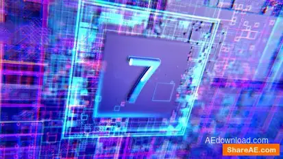 Tech Style countdown logo reveal Logo Stings template preview