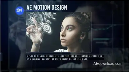 Tech Timeline Slideshow Video Displays template preview