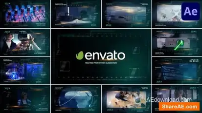 Techno Promotion Slideshow for After Effects Openers template preview